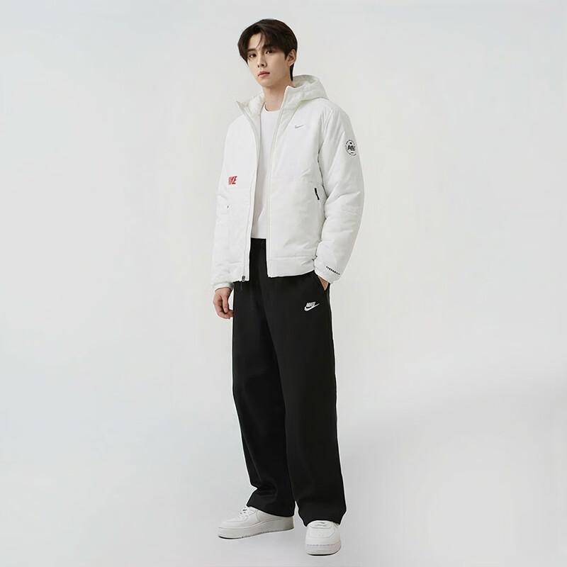 Nike Men's Hooded Cotton Jacket Casual Sports Commuter Coat