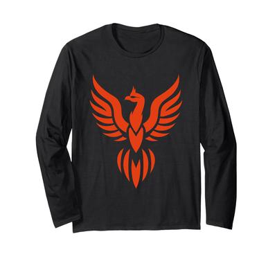Humor Fenix Djur Enkel Eldfågel Fenix Långärmad T-shirt