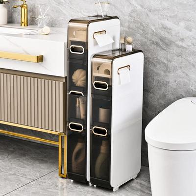 Freestanding Bathroom Crevice Storage Trolley Cabinet
