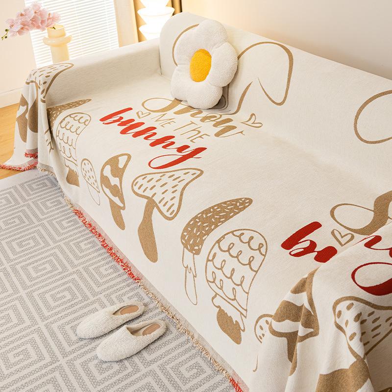 Sofabezug Stoff Rutschfest All-Inclusive Verdickt Sofa Handtuch Vier Jahreszeiten Universell Sitzbezug Überwurf Matte Staubdichte Decke