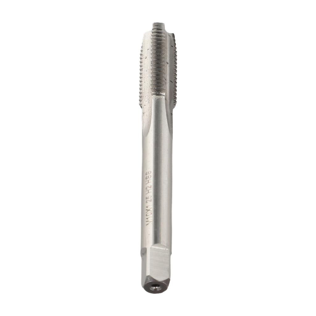 Metric Threading Tap Left Hand Machine Tap M10 X 1 25mm Pitch High Speed Steel 80mm Length for Professional Use