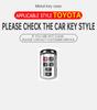6 Button Car Key Case Cover Shell Holder For Toyota Sienna Se Tacom  -  Zinc Alloy Leather Protector Keychain Accessory