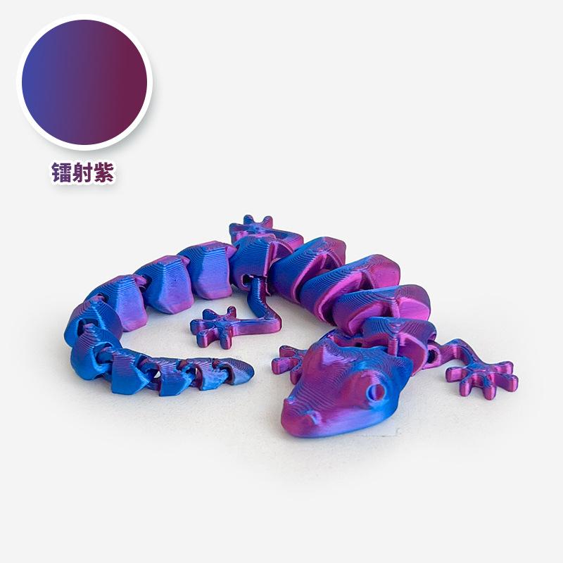10/19Cm 3D Printed Articulated Lizard Figurine Fully Poseable Home Decora Collectible Desk Ornaments Creative Birthday Gifts Toy