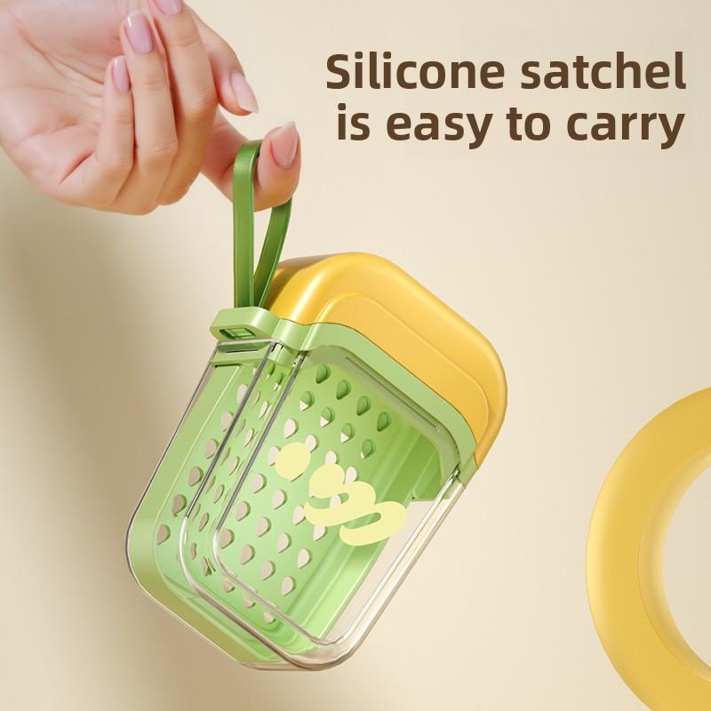 Portable Soap Box Travel Mini Soap Box Sealed Drain with Lid Soap Box Transparent Light Luxury High-end