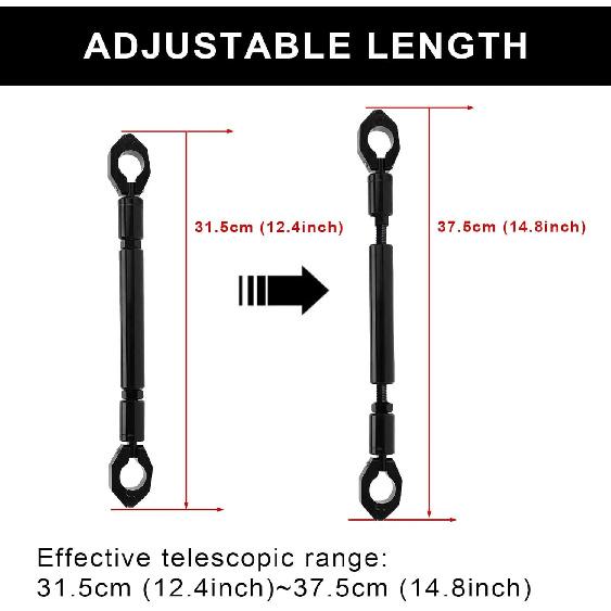 Motorcycle Balance Handlebar Cross Bar Universal 22mm 7/8'' Aluminum Handle Bracket Length Adjustable for Hunter Cub Trail 125/CT125