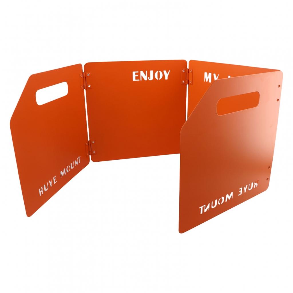 Slip Airflow Folding Gas Stove Stainless Steel Windshield Small Footprint