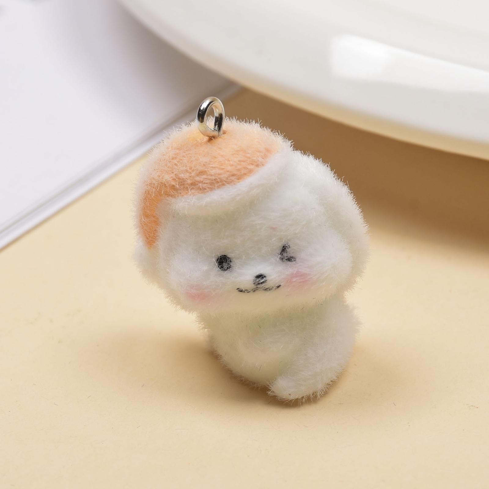 

Смола Флок Милий Тривимірний Брелок Підвіска Брелок для Ключів Автомобіля Підвіска для Сумки One Size