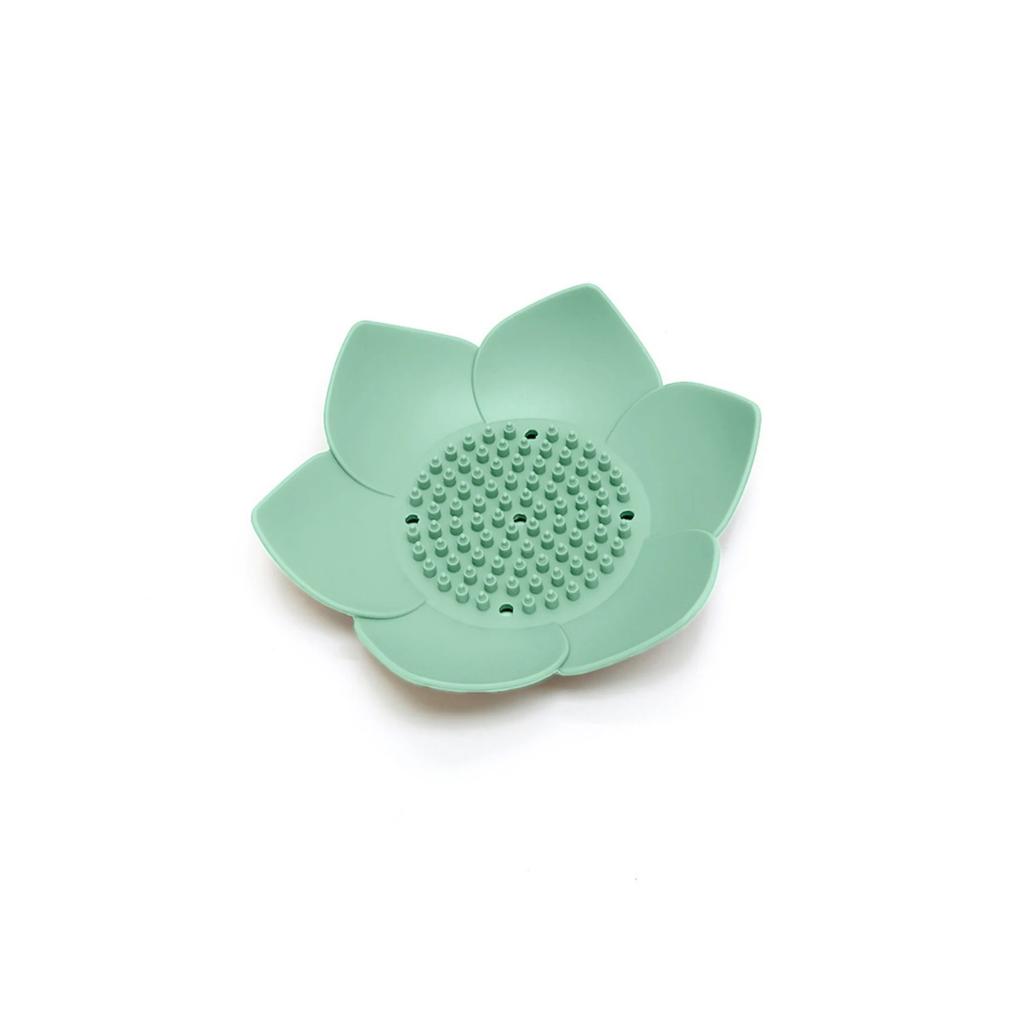 Tpr Lotus Soap Plate Flower Shaped Bathroom Simple Drainage Tray Toilet Toilet Washboard Universal