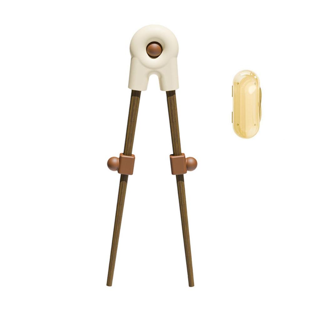 Wood Kid Training Chopstick Silicone Connector Chopstick Training Helper  Gift Wood
