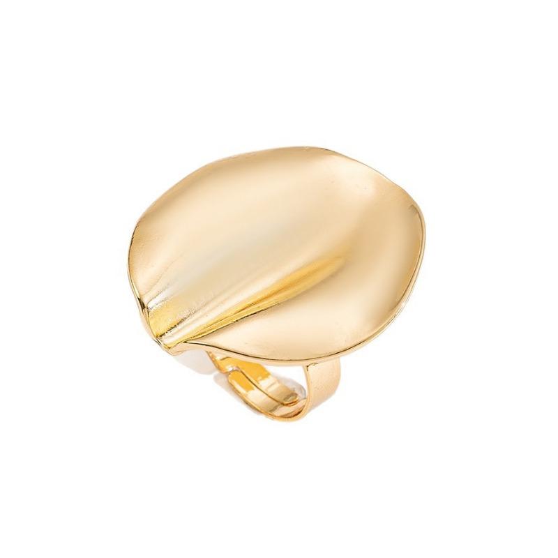 Metal Ring Set Irregular Jewelry Women's Niche Style High-end Flower Joint Ring