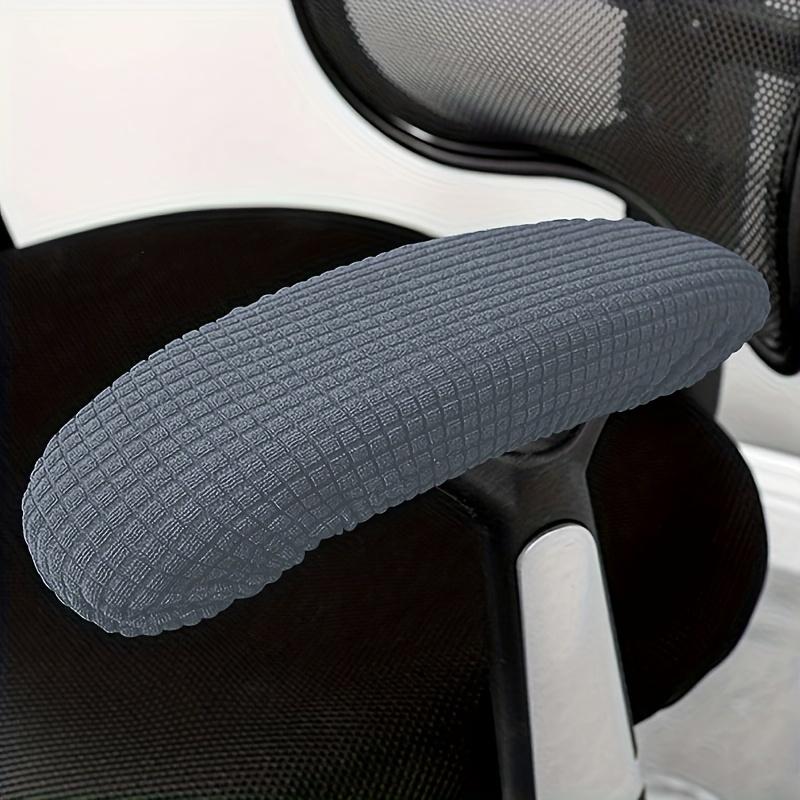 2pcs Polar Fleece E-sports Office Armrest Cover Gaming Chair Armrest Slipcovers Office Home Decor (Only Cover Chair Not Included)