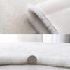 Soft Round Carpet Rabbit Faux Fur Plush Bedroom Rug White Plush Shaggy Foot Mat Children's Play Floor Carpets for Living Room