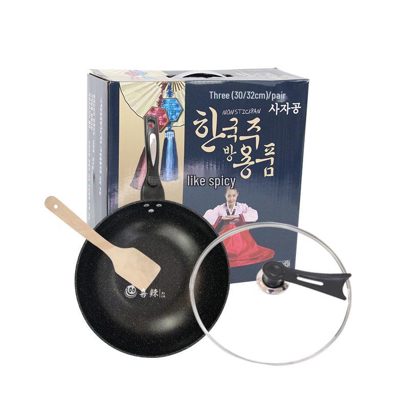 

Корейский вок из чугуна с антипригарным покрытием из майфанского камня, с плоским дном Order 2-8