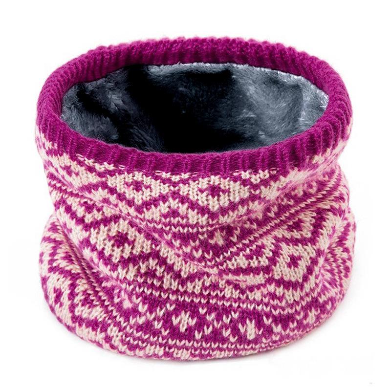 Winter velvet neck cover for outdoor riding, warm and cold neck protector, neck ring, wool knitted scarf for men