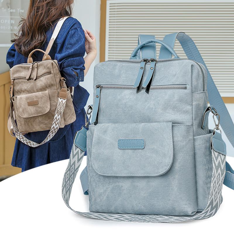 

PU Backpack Women s Backpack Travel Bag Multi-function Shoulder Bag