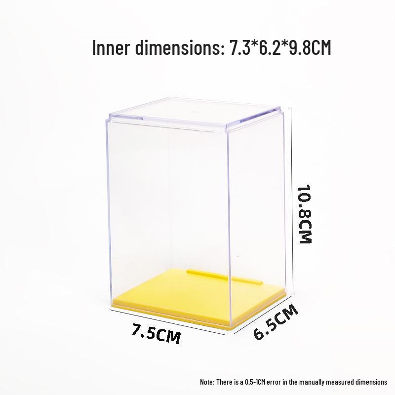 Transparent Dustproof Display Box for LEGO Figures and POP MART Dolls