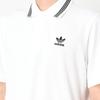 Adidas Originals Pique Polo Breathable Comfortable Embroidered Short Sleeve Polo Shirt Men Polo Shirts White FM9954