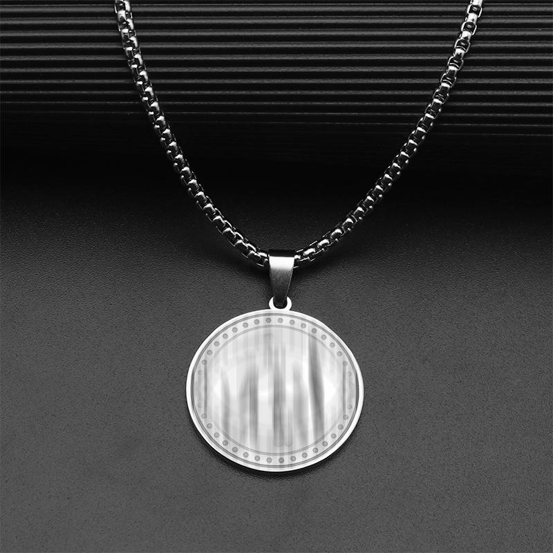 Модное мужское ожерелье из нержавеющей стали с подвеской в виде интернет-знаменитости, прочное, не выцветающее