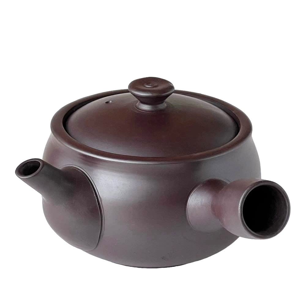Yokkaichi Banko Ware Teapot Purple Made in Japan e228, Clay, 330ml,