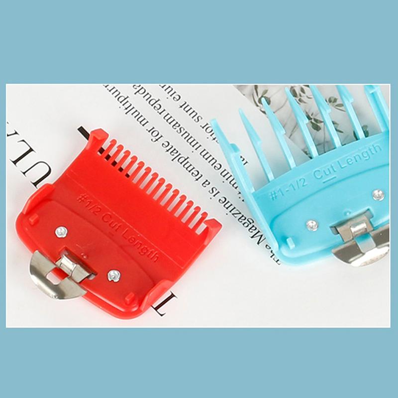 2Pcs 1.5/4.5Mm Electric Hair Clippers Limit Comb Haircut Calipers Electroplating Limit Comb Positioning Comb Beard Trimmers