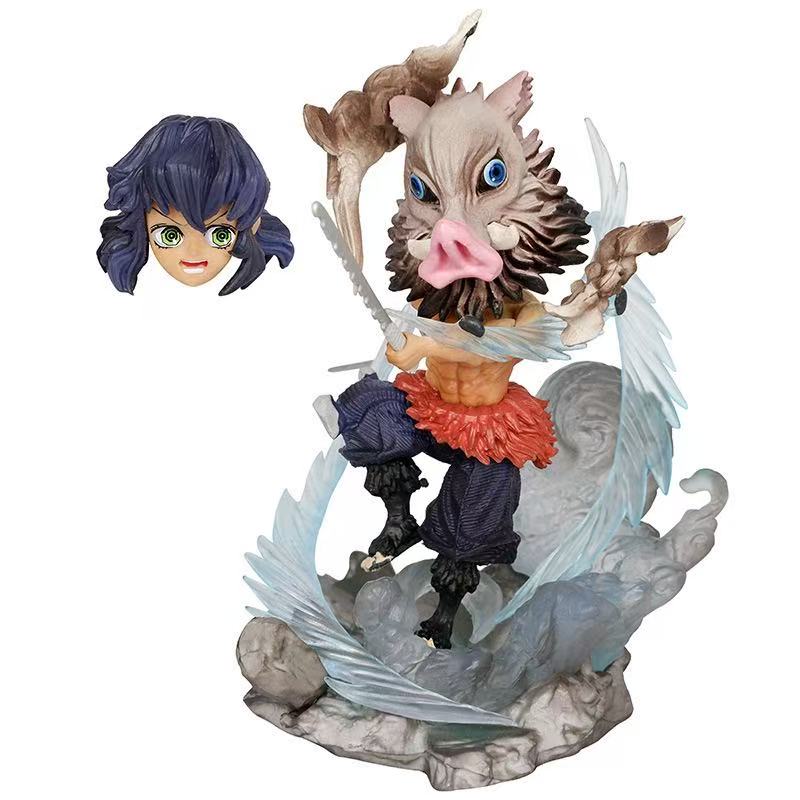 8-11cm Demon Slayer Hashibira Inosuke G5 Anime Figure Robot Collectible Action Figure Gift
