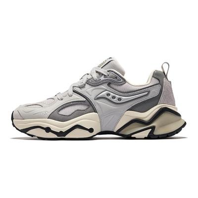 Zapatillas de Running Unisex Estables Re Casual Retro con Soporte Duraderas de Caña Baja Gris Plata S79055-1