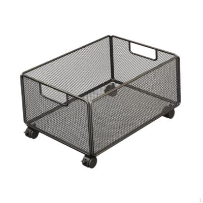 Rolling File Cart Folder Organizer with Wheels Movable Storage Rack for Kitchen