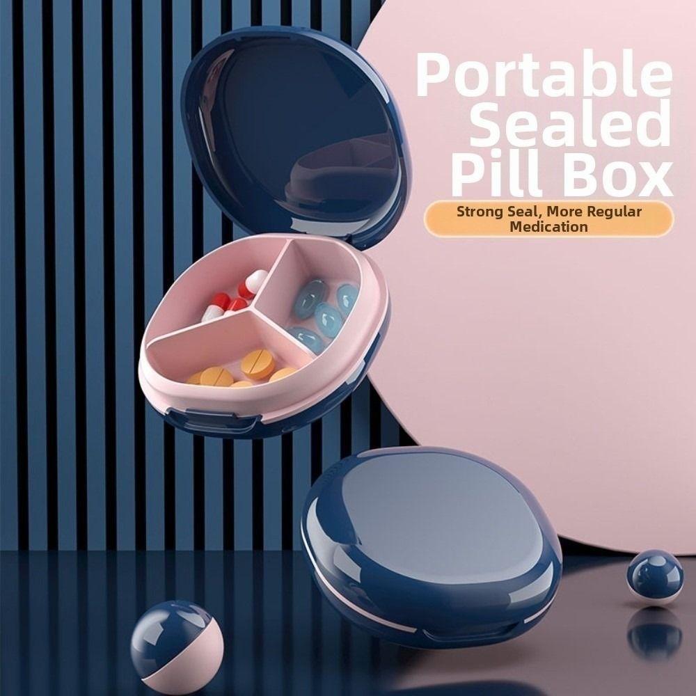 3 Grid Pill Box 4 Grid Granule Storage Box Waterproof Pills Organizer Travel