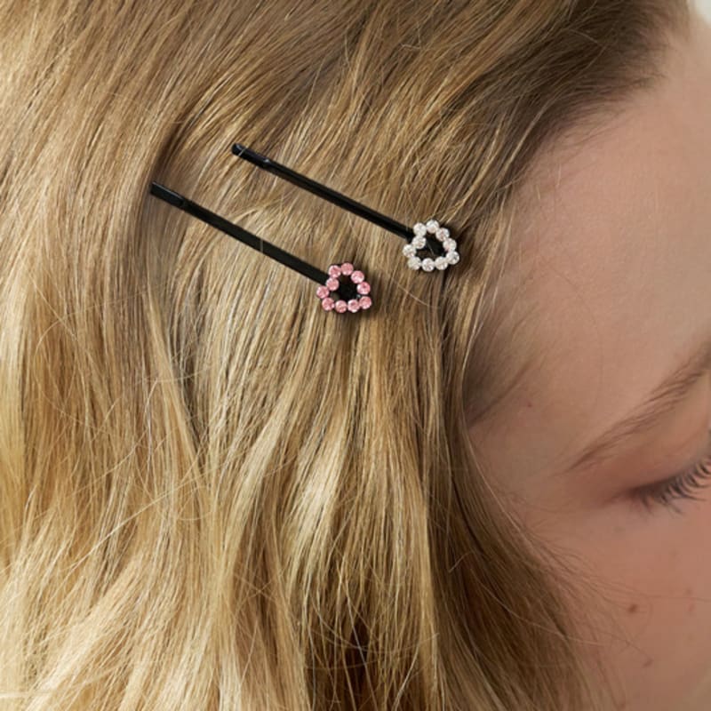 

ФАНТАСТИЧЕСКАЯ ПЛАНЕТА [2ШТ.] заколка для волос в виде кубика-сердечка (2colors) WHITE