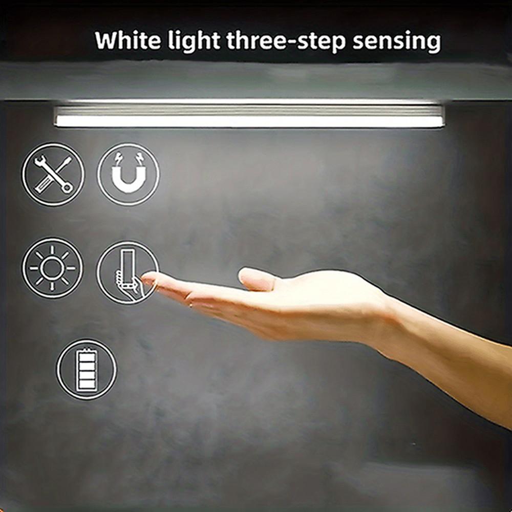 LED Motion Ultra Thin Sensor Nachtlicht Stufenloses Dimmen Kabelloses USB Unter Fernbedienung Schrank Lichter