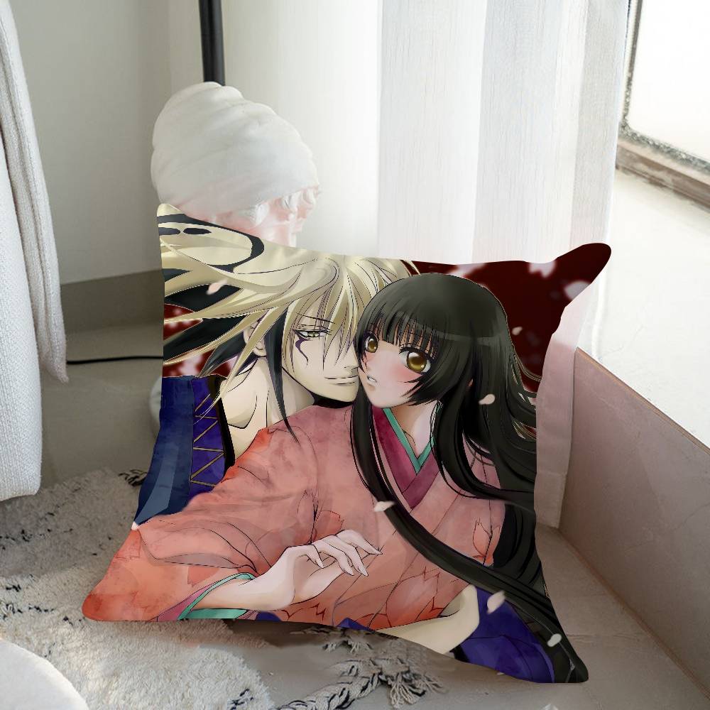 Nura Rise Of The Yokai Clan Pillow Gift Home Office Decoration Bedroom Sofa Car Cushion Cover Case 45x45