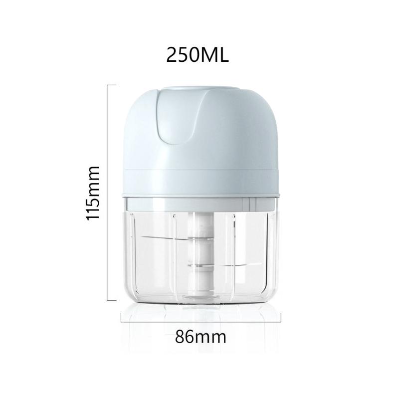 

100/250 мл беспроводной электрический измельчитель чеснока и лука, овощей, чеснока, мини-измельчитель продуктов