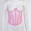 Women Sleeveless Through Mesh Waist Slim Shaper Shapewear Corset Bandage