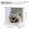 Compact Boy's Day Doll Helmet Display Case, Sou Diamond Pattern Acrylic Case, Masamune Date, 28cm Wide x 22.5cm Deep x 32cm High, SP05502B