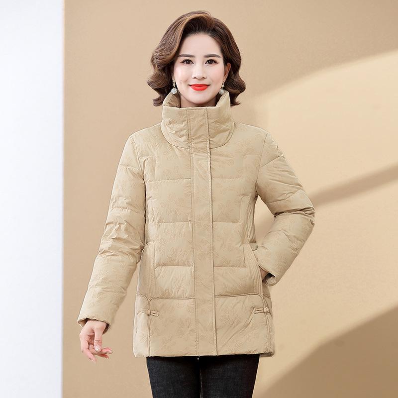 

Mom s Winter Down Jacket, Cotton Padded for Women in their 40s-50s. 2025 New Collection, Thickened for Middle-aged and Elderly. 3XL [Recommended for 135-150 jin] хакі