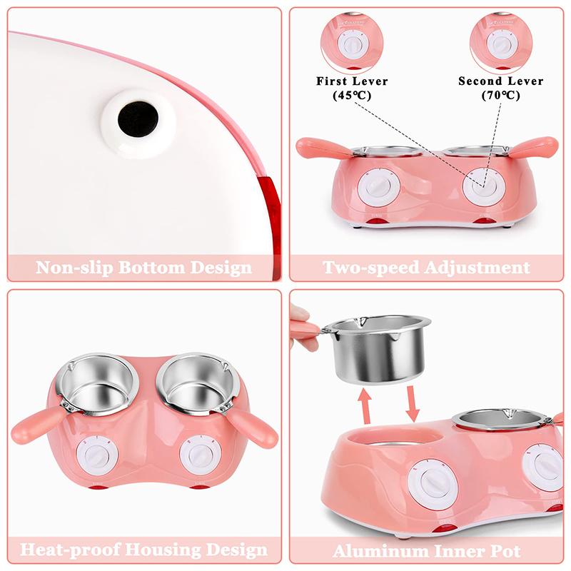 Mini Elektrischer Schokoladen-Schmelztopf Schokoladen-Fonduebrunnenwärmer Maschine Für Milchschokoladenschmelzer Einzel-/Doppeltopf