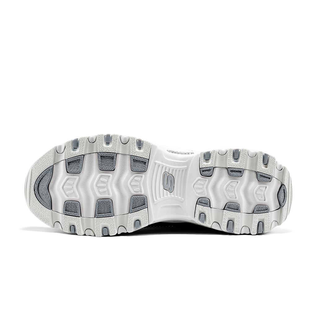 Skechers DLites Zapatillas de Moda Sencillas de Caña Baja Estilo Papá para Mujer Grises 150559-GRY