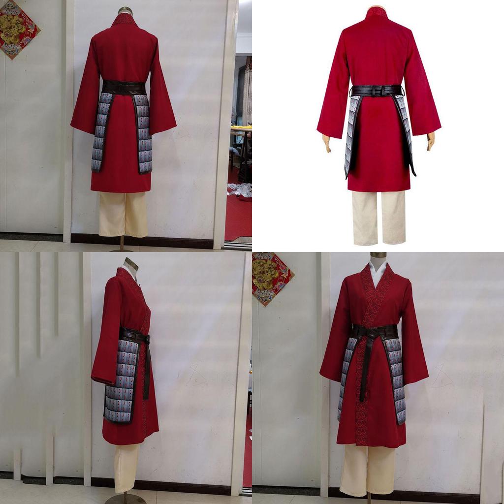 Beautifully Crafted Hua Mulan Cosplay Costume For Halloween And Parties With Soft Material