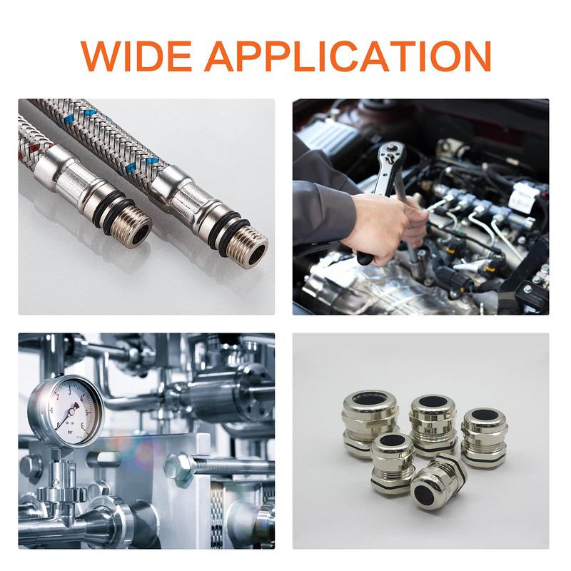 O Rings silicone seal kit 200Pcs/set High Temperature O Ring Sealing Washer Assort Rubber Gasket Seal Automotive Repair Tool