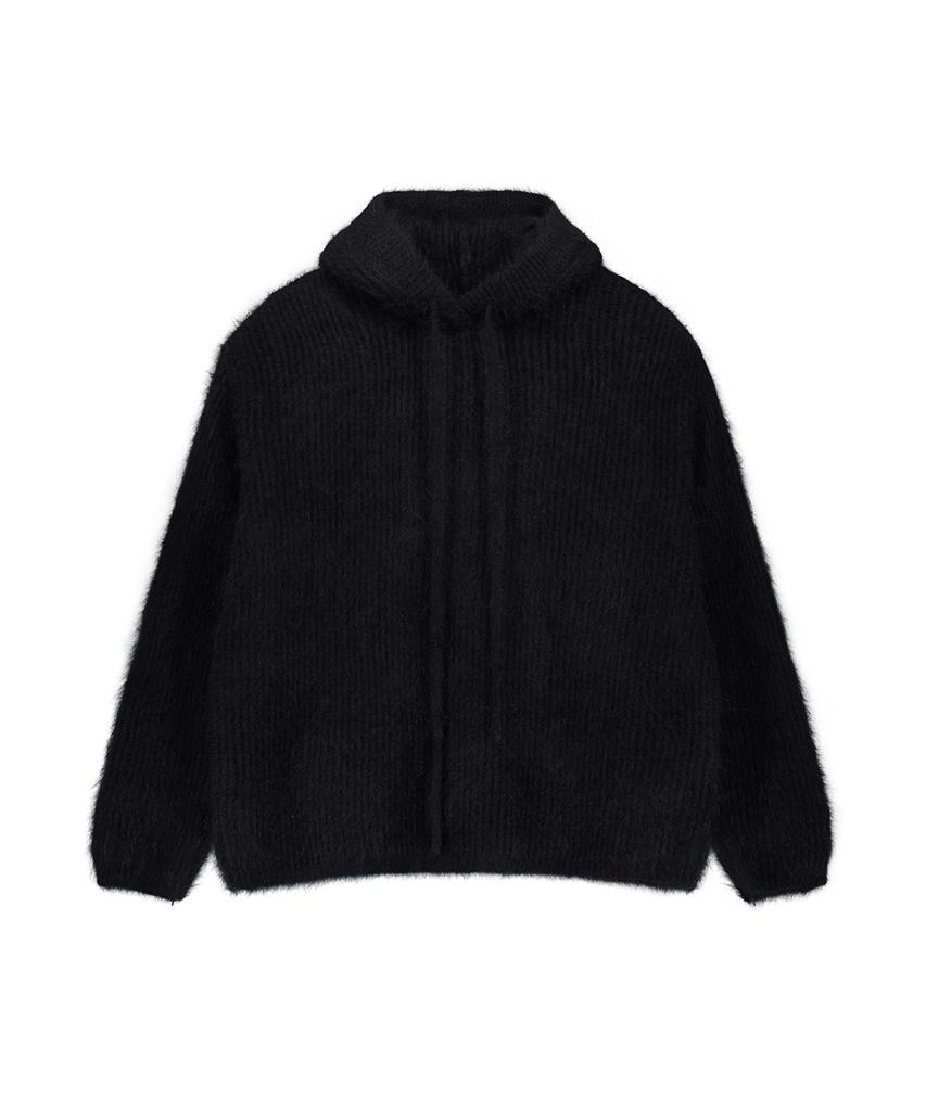 OEUVA Hairy Mohair Hooded Knit