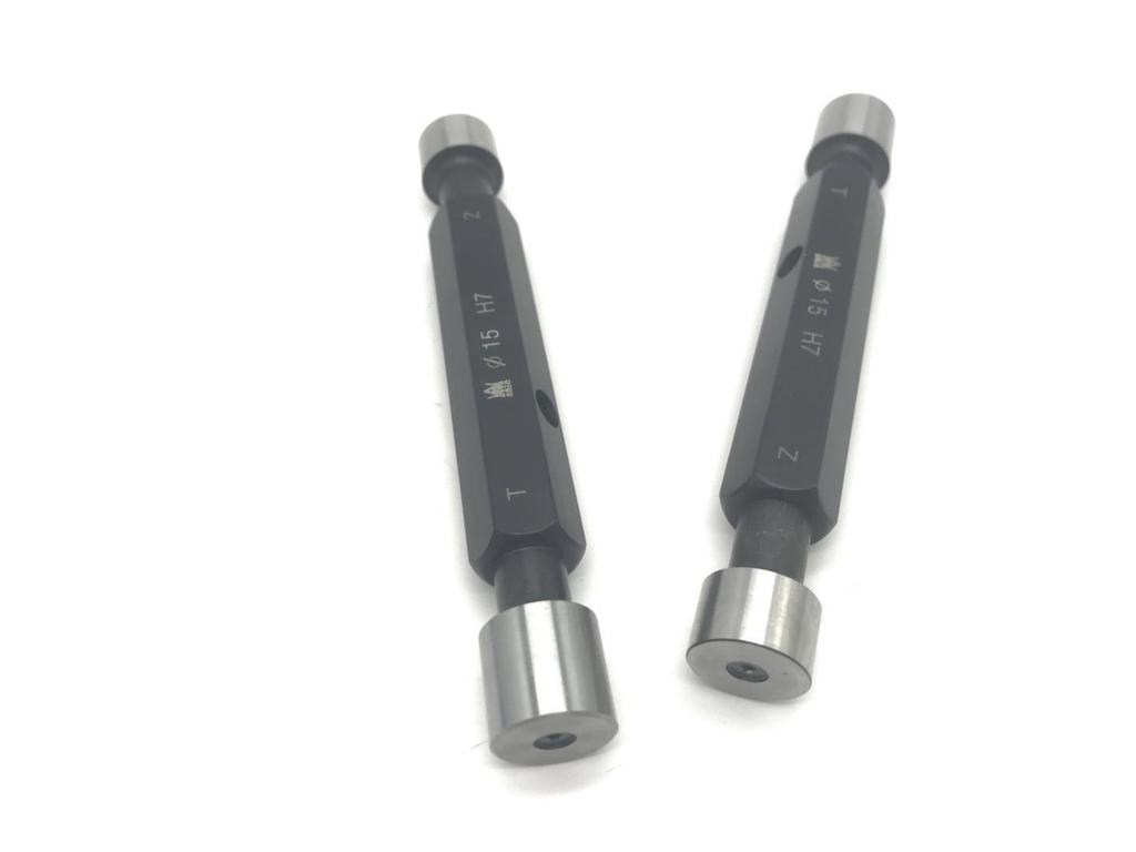White Steel Smooth Cylindrical Go/No-Go Plug Gauge Set: Sizes 21, 25, 28, 32, 36