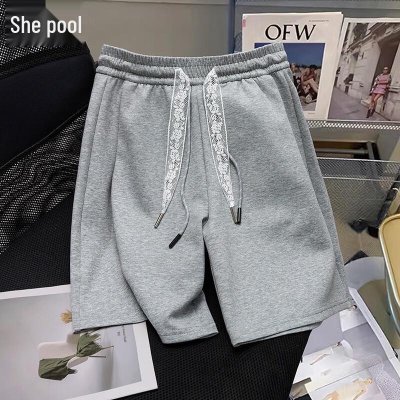 Women s Elastic Waist Drawstring Wide-Leg Casual Pants L