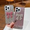 Bling Diamond Crystal Bowknot Glitter Phone Case for IPhone 16 15 14 13 12 Air 17 Pro Max 11 Shockproof Stylish Back Case Cover