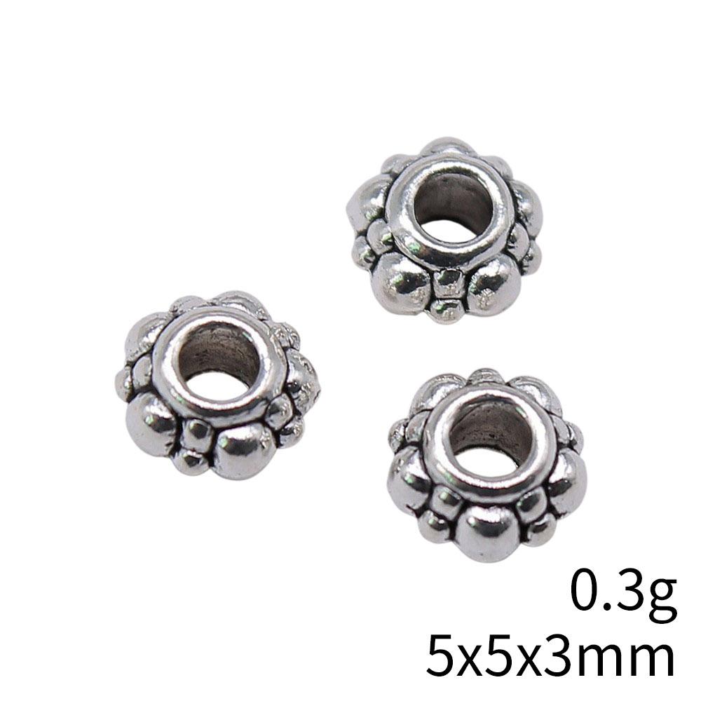 Small Hole Vintage Alloy Gear Spacer Beads Metal Loose Beads DIY Bracelet Necklace Jewelry Making Findings Accessories