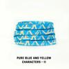 Stripes Tie-dye Laces Dazzling Blue Shoelace Colorful Flat Gradation Shoelaces Sneakers Personality Rope Men Women with The Same