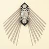 Metal Shoulder Board Badges Tassel Chain Fringed Epaulet Decoration Vintage Brooch Pin  For Jacket