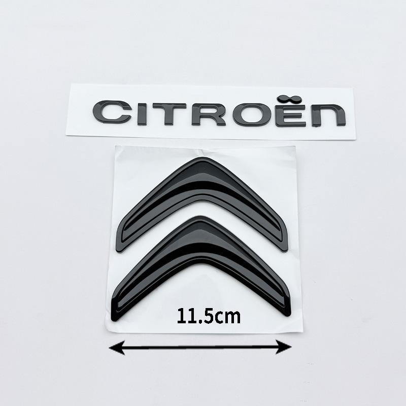 AGX4 ABS Car Front Rear logo letter sticker Rear Bumper tail door trunk sticker for Citroen Elysee Berlingo Xsara C3 XR C4 Picasso C5