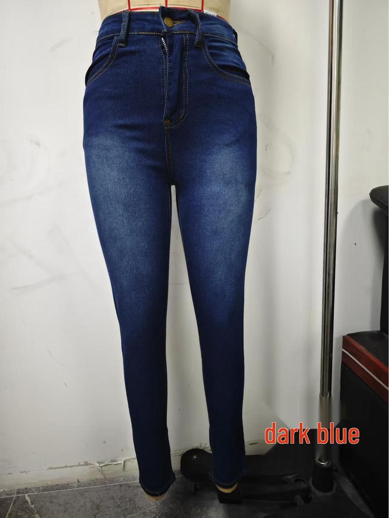 TemuTK Women's Slimming Stretch Jeans - Traceable Cotton Pencil Pants, Popular Sizes Available