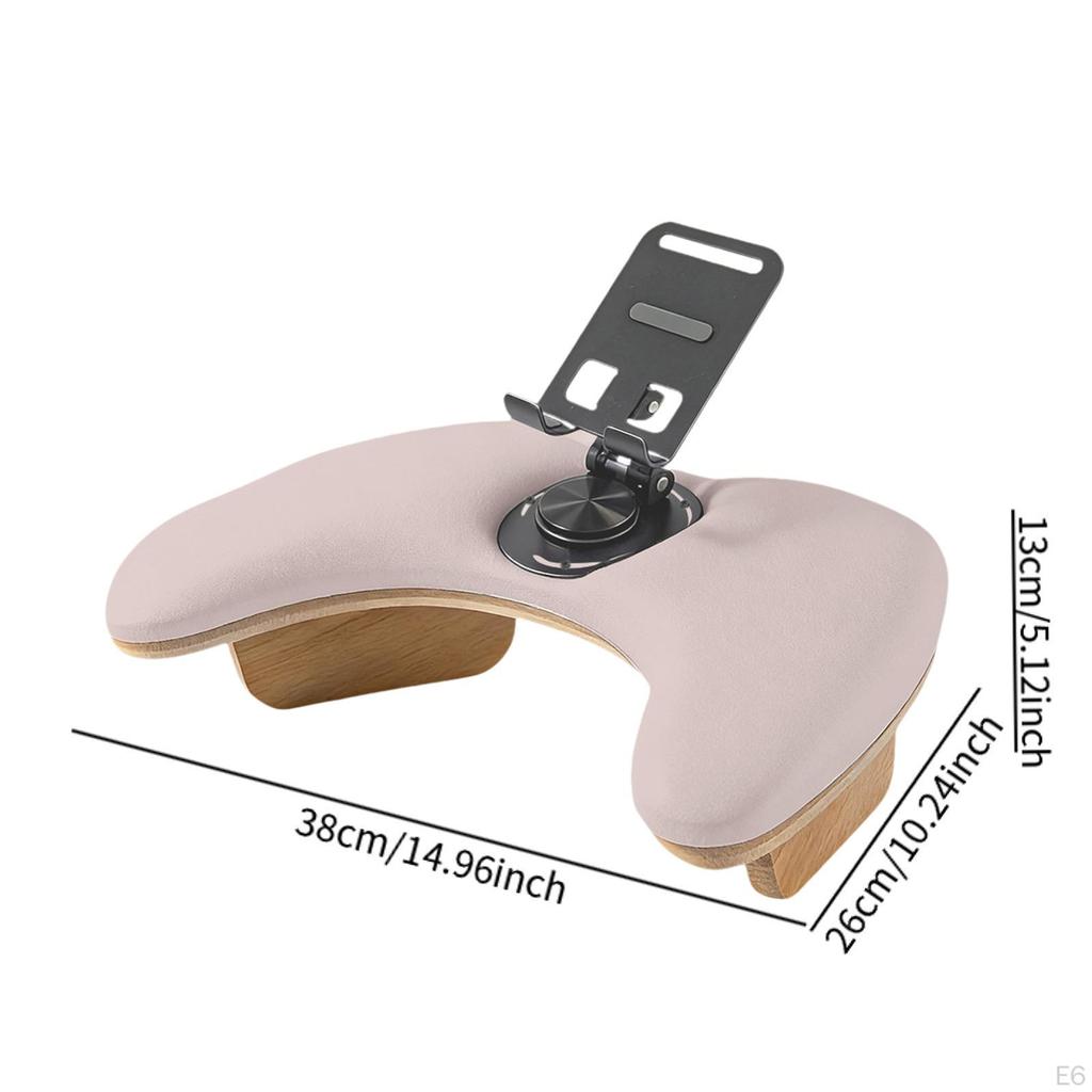 Arm Rest for Nails Tech Armrest with Rotating Phone Holder,Sturdy,Professional,Comfortable,Hand