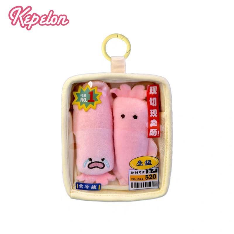 Boxed Salmon Creative Sardine Squid Arctic Shellfish Plush Doll Pendant For Gift